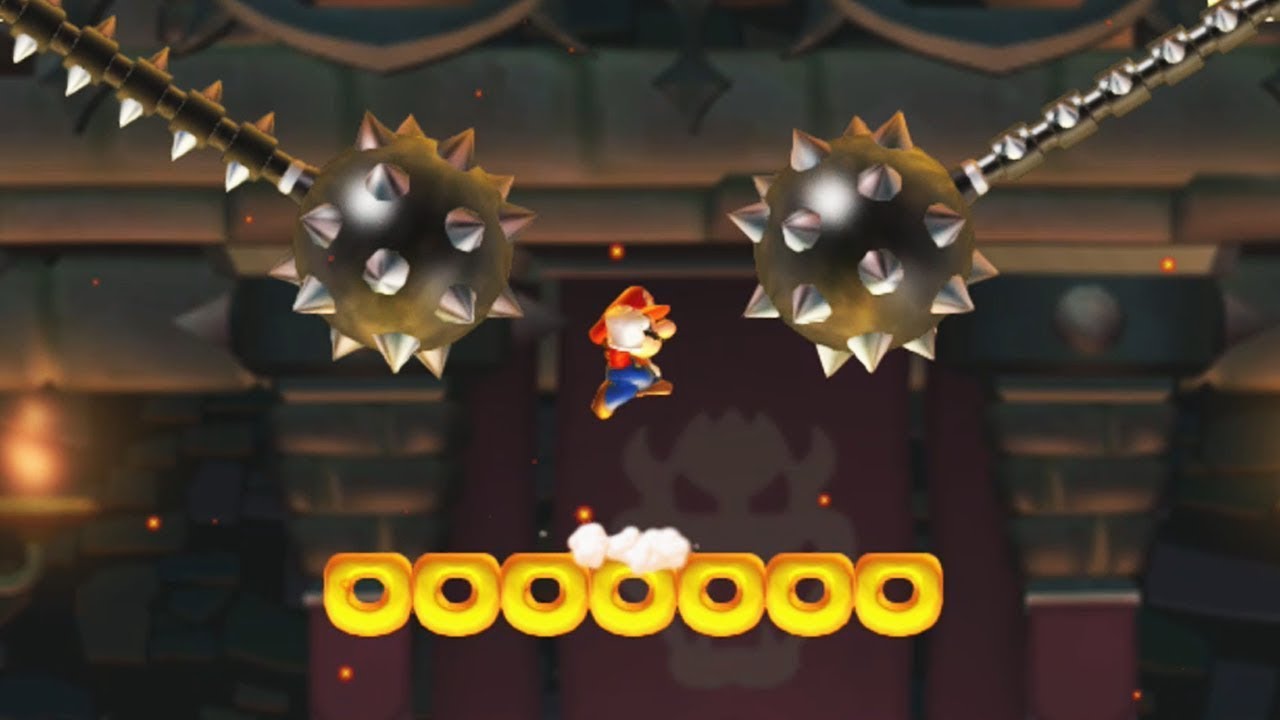 New Super Mario Bros. U: Special Challenges - Cashless Castle Crawl (Gold Medal)