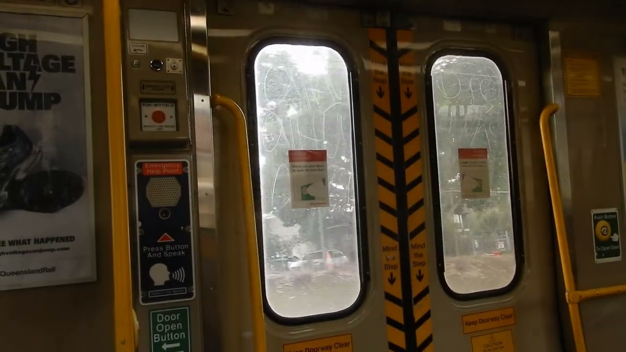 Queensland Rail Electric multiple unit (EMU 53): Norman Park to South Bank (Shorncliffe train)