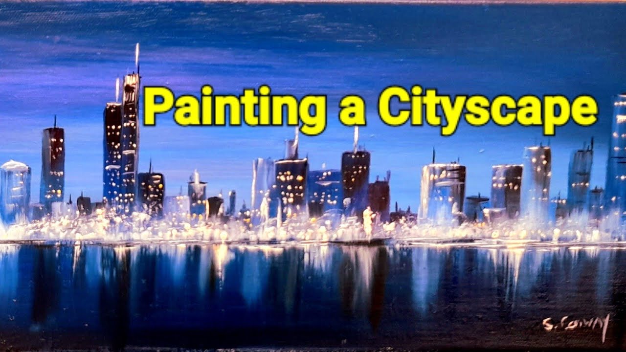 Painting a Night time Cityscape in Oils