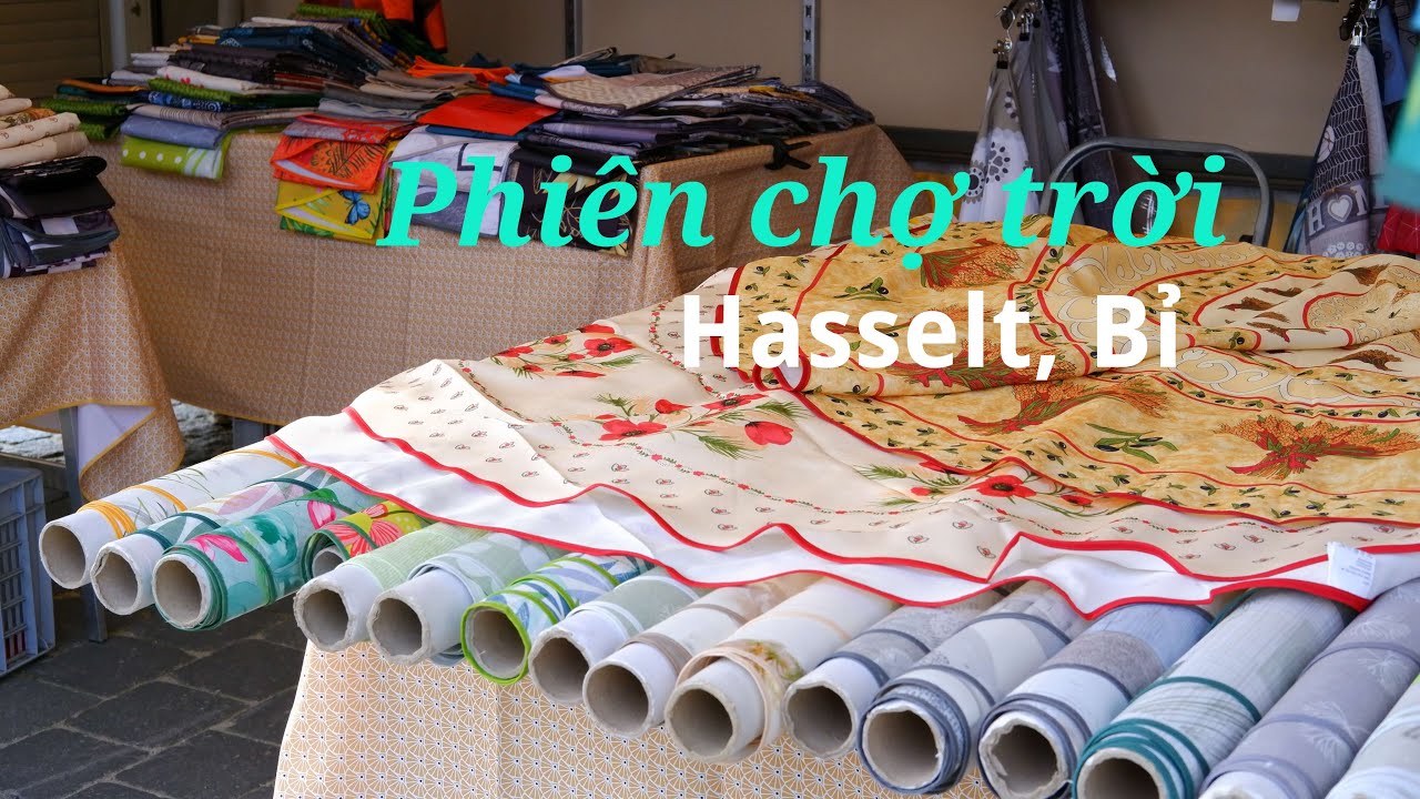 🇧🇪 Chợ Trời ở Hasselt Bỉ | Flea Market, Belgium | Wekelijkse Markt | Relaxing Silent Vlog 2