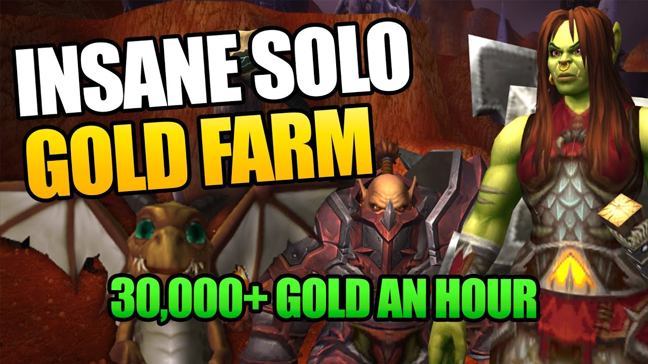 INSANE SOLO Gold Farm | WoW Gold Farm [30,000 to 100,000g + / Hour]