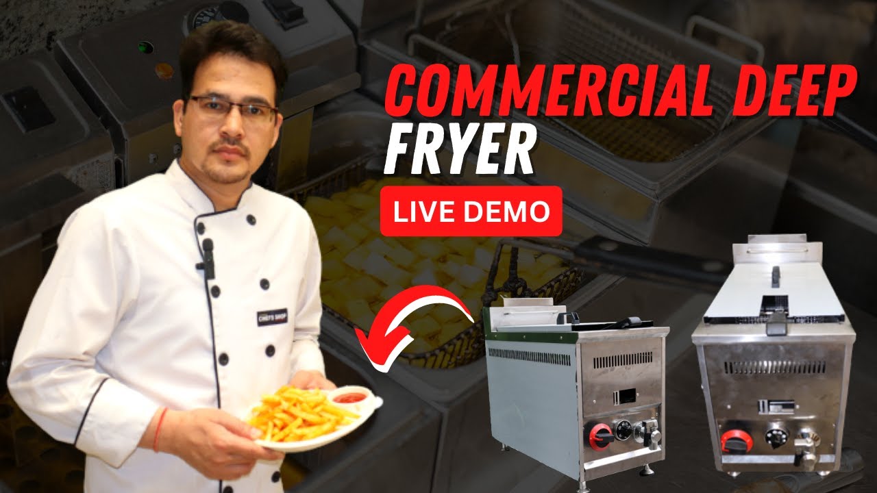 Commercial Gas Deep Fryer 16 Liter | Unboxing and Live Demo