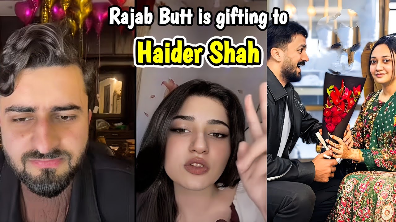 Rajab Butt is gifting to Haider Shah ❤️ | Live with Haider & Kainat 