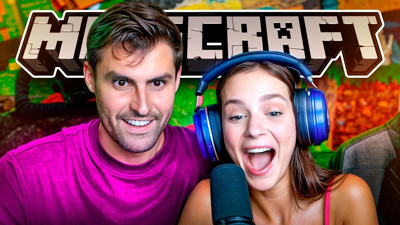 MINHA NAMORADA JOGOU MINECRAFT PELA PRIMEIRA VEZ!!