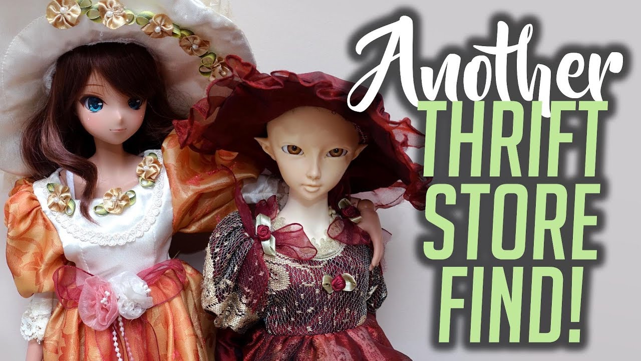 Dressing My Girls in Porcelain Doll Outfits [Thrift Store Find]