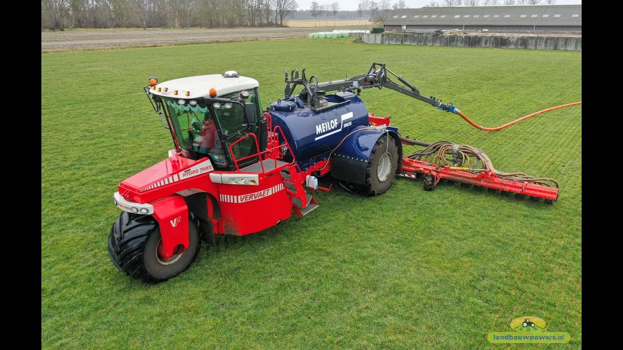 Sleepslang bemesten 2021 door Meilof Smilde met de Vervaet Hydro Trike