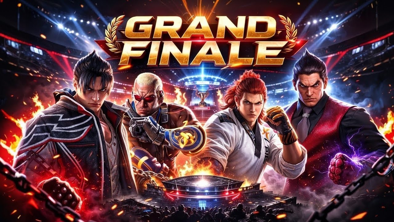 GRAND FINALE OF JIN VS KAZUYA VS RAVEN VS HWOARANG| TEKKEN 8 TOURNAMENT 