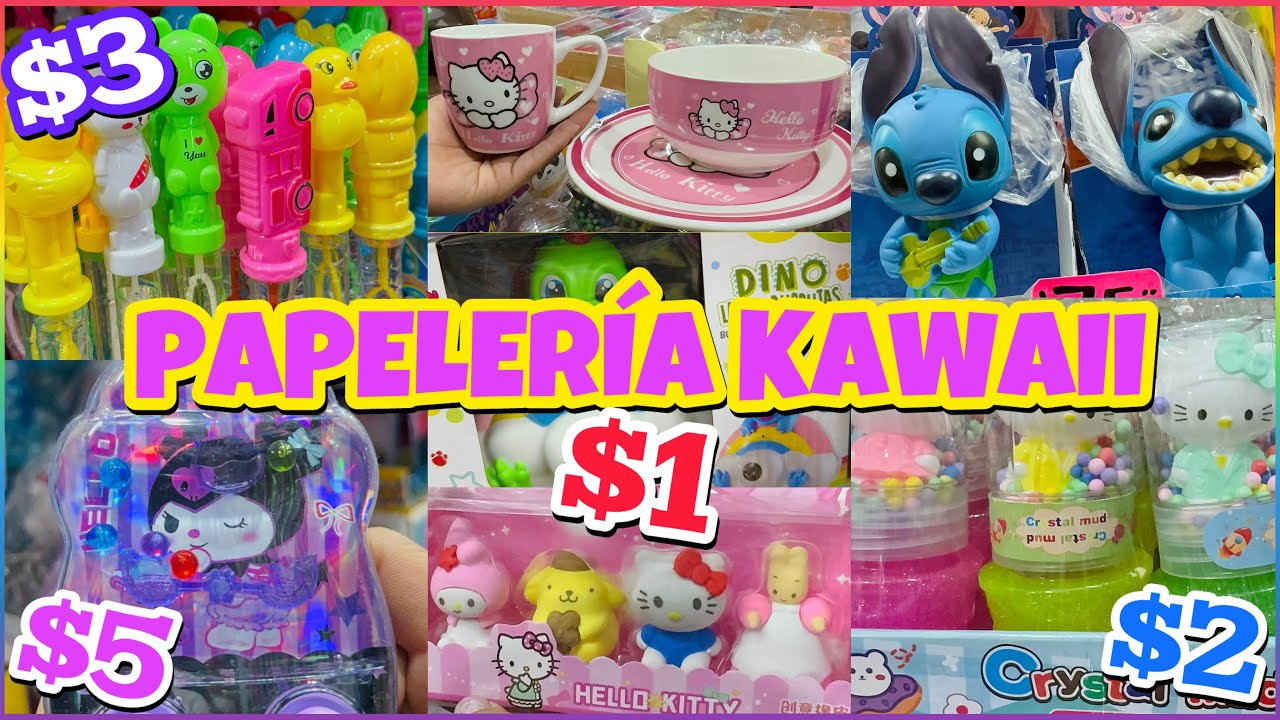 🖍️PAPELERÍA KAWAII desde $1 PESO y JUGUETES BARATOS / INICIA TU NEGOCIO / MERCADO SAN CIPRIAN CDMX