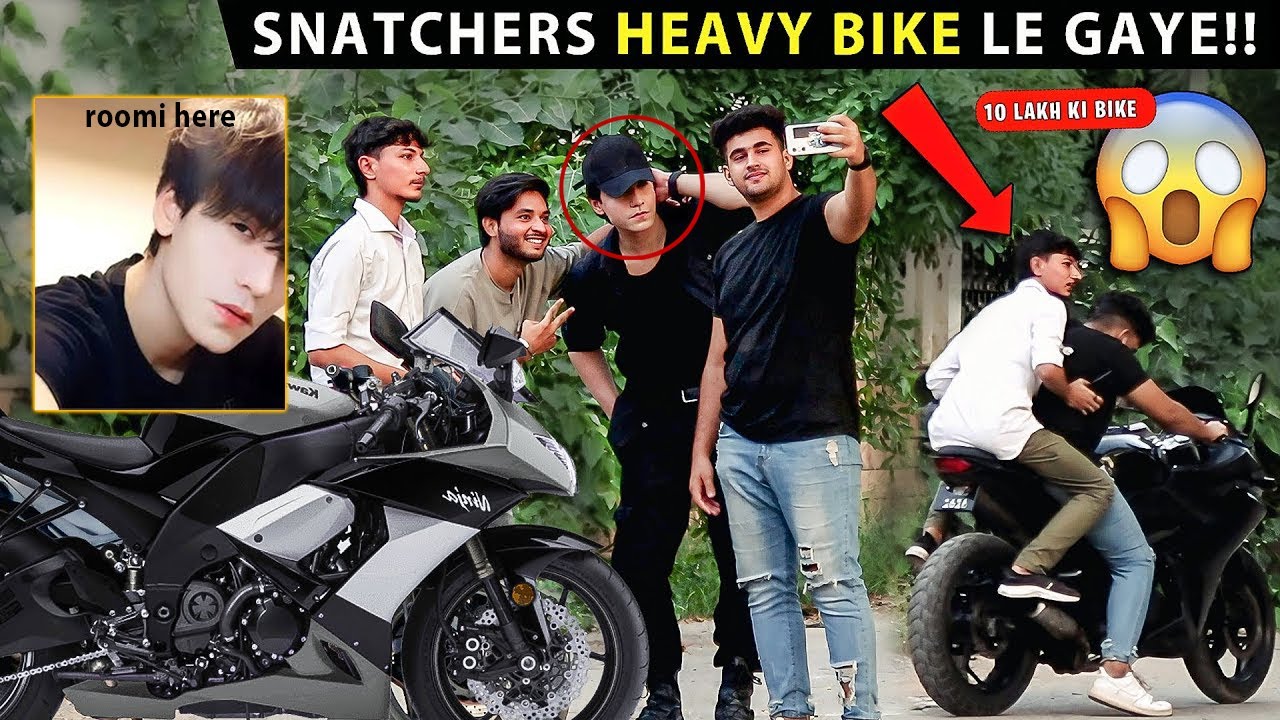 Expensive Heavy Bike Snatching Prank on Roomi | Zaid Chulbula