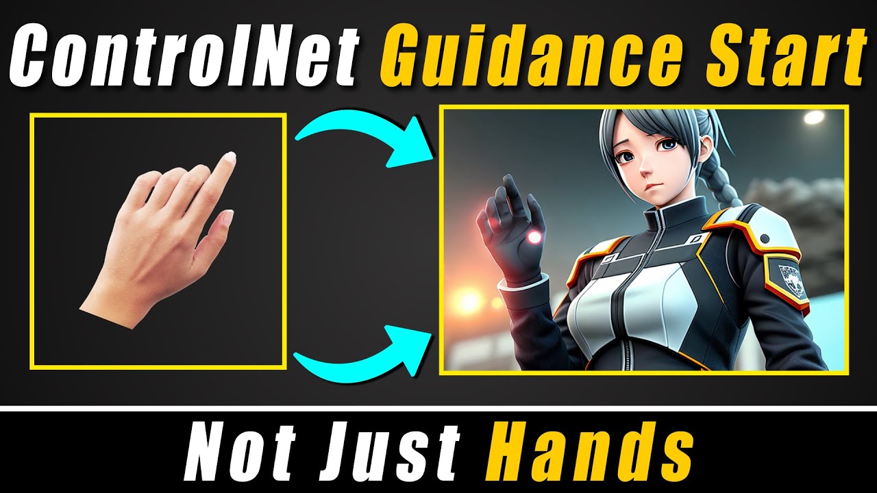 Stable Diffusion ControlNet Guidance Start Explained | Not Just Hands | ControlNet Extension