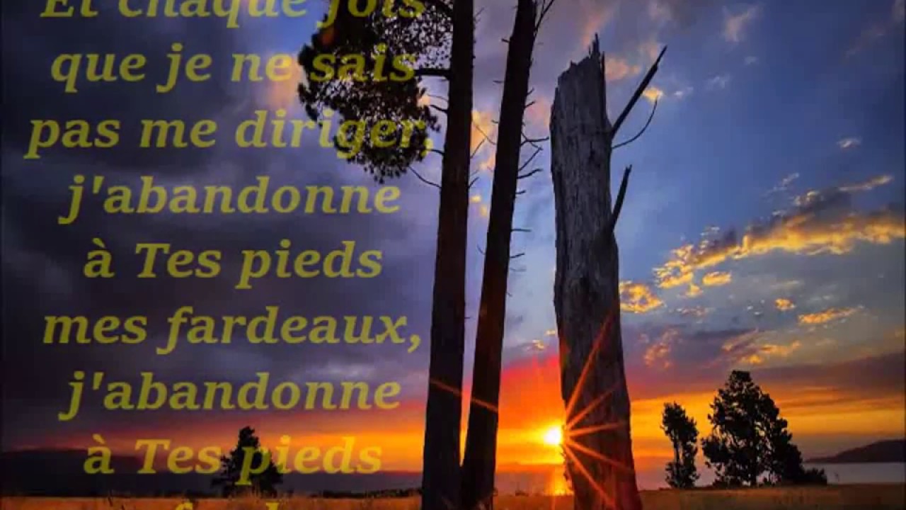 Je laisse à tes pieds