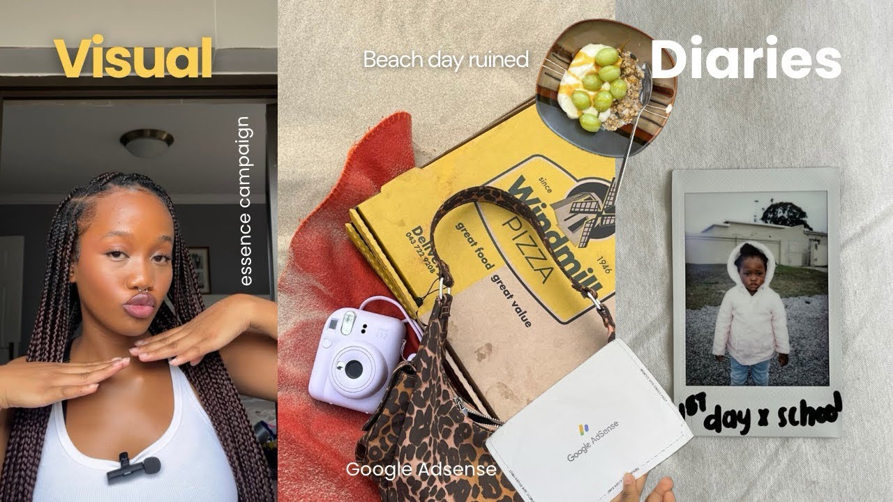 𐙚 Visual diaries | essence campaign + going to jozi + first day of school + going to a shoot