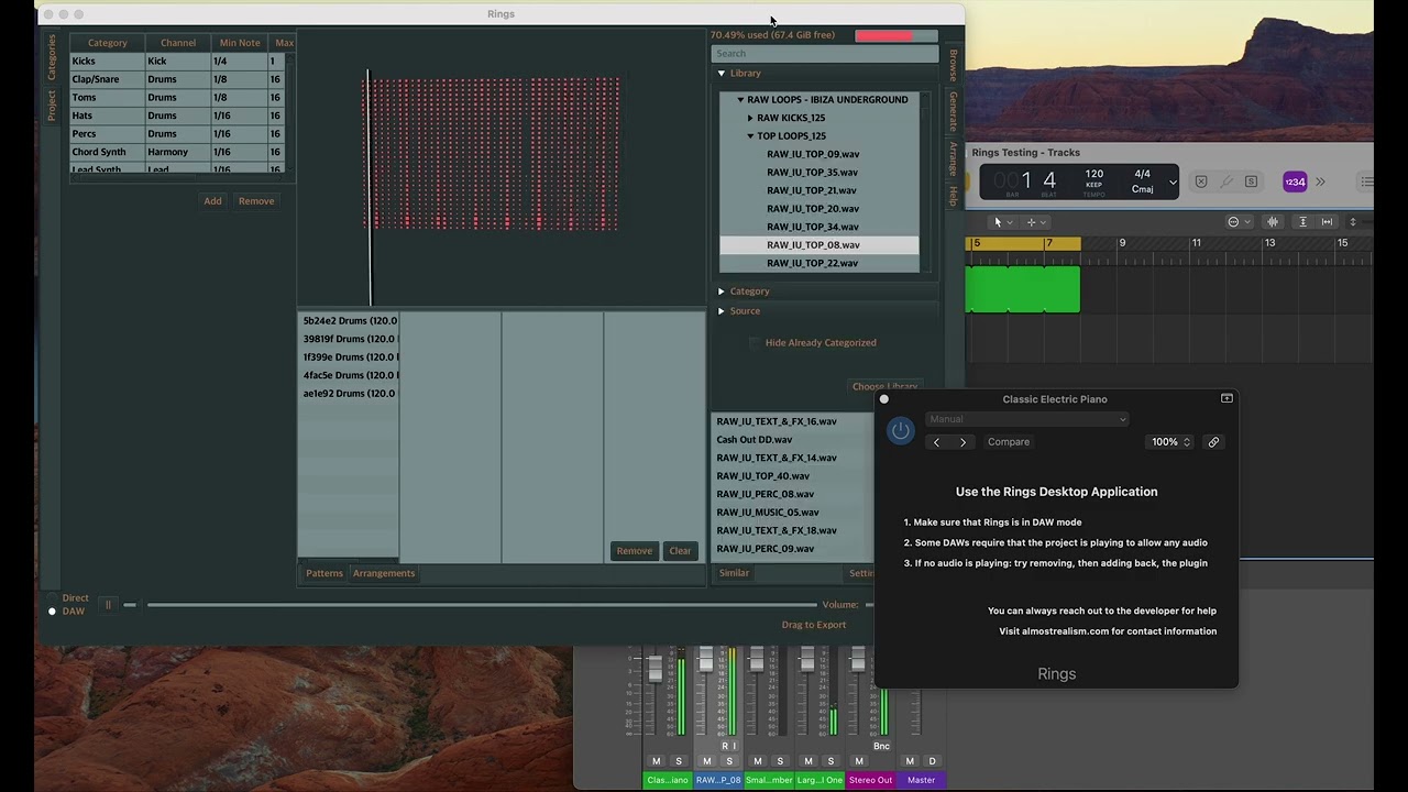 DAW Integration in Rings 0.31
