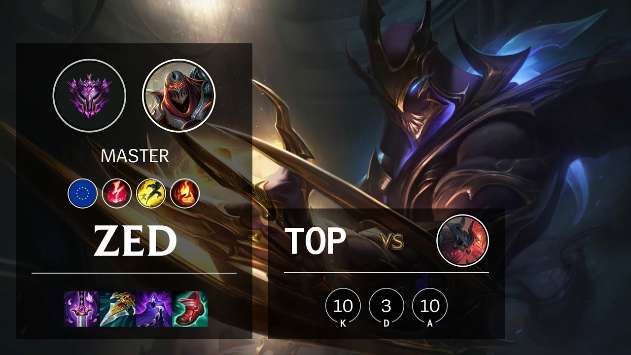 Zed Top vs Aatrox - EUW Master Patch 11.17