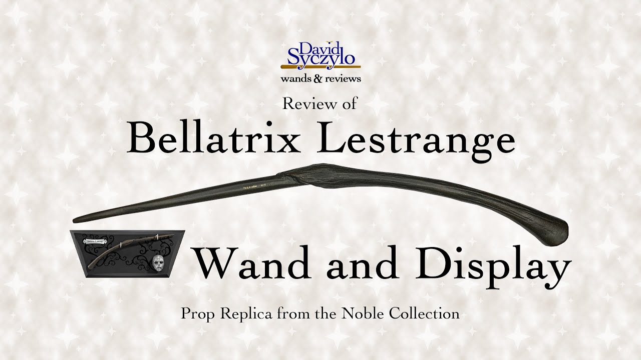 Bellatrix Lestrange Wand Display - The Noble Collection