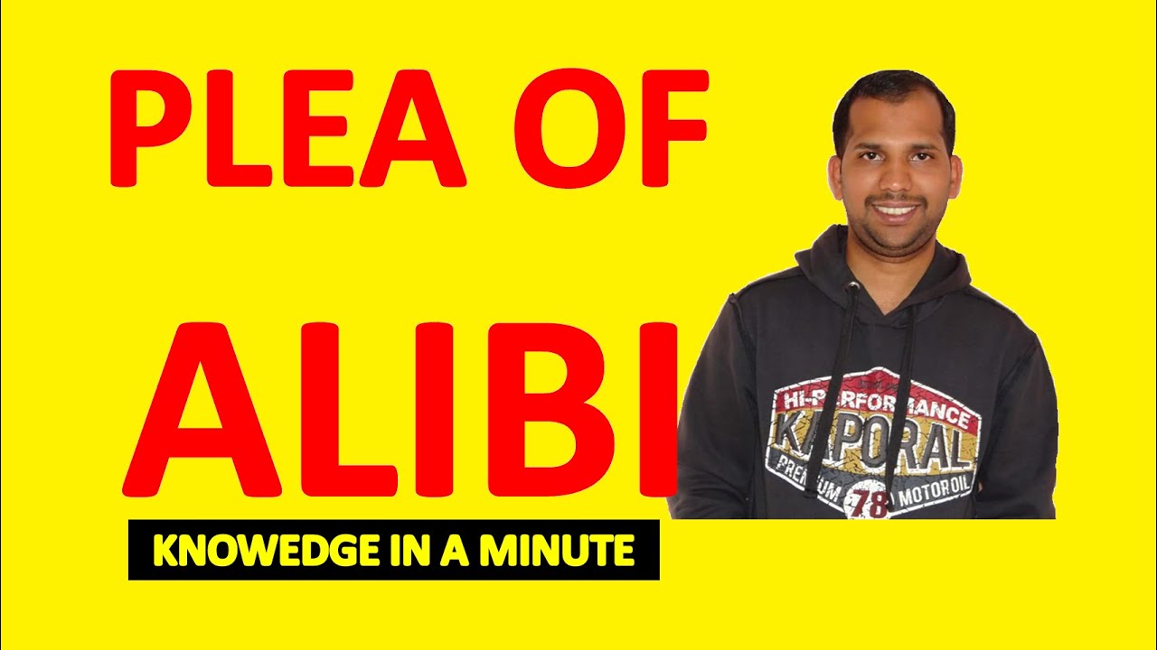 #shorts Plea of Alibi | Knowledge in a Minute | One Minute Video to Know a Concept