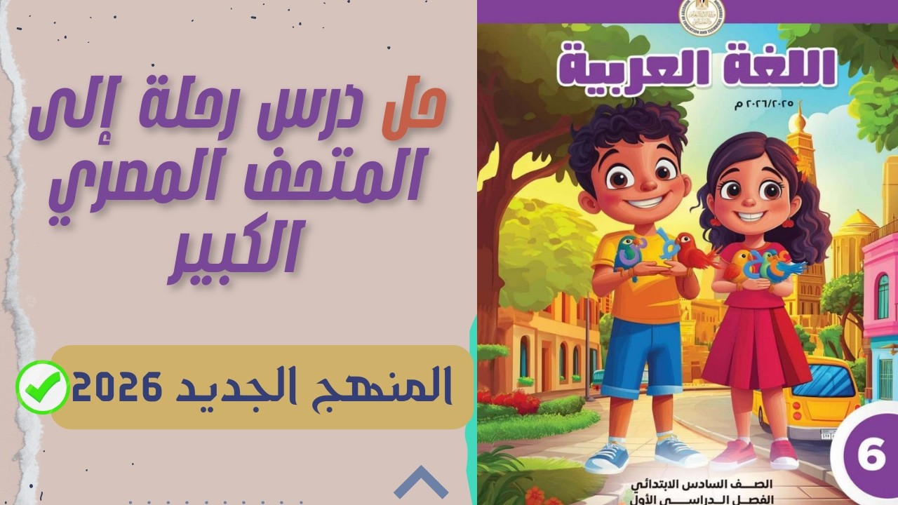 حل ص|( 12-13-14) تدريبات كتاب المدرسة درس رحلة إلى متحف مصر الصف السادس الابتدائي - المنهج الجديد ✅