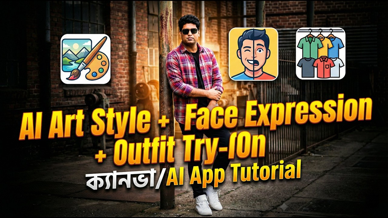 Canva AI Tools Test 🔥 Art Style Changer, AI Face Expression, Multi Outfit Try-On