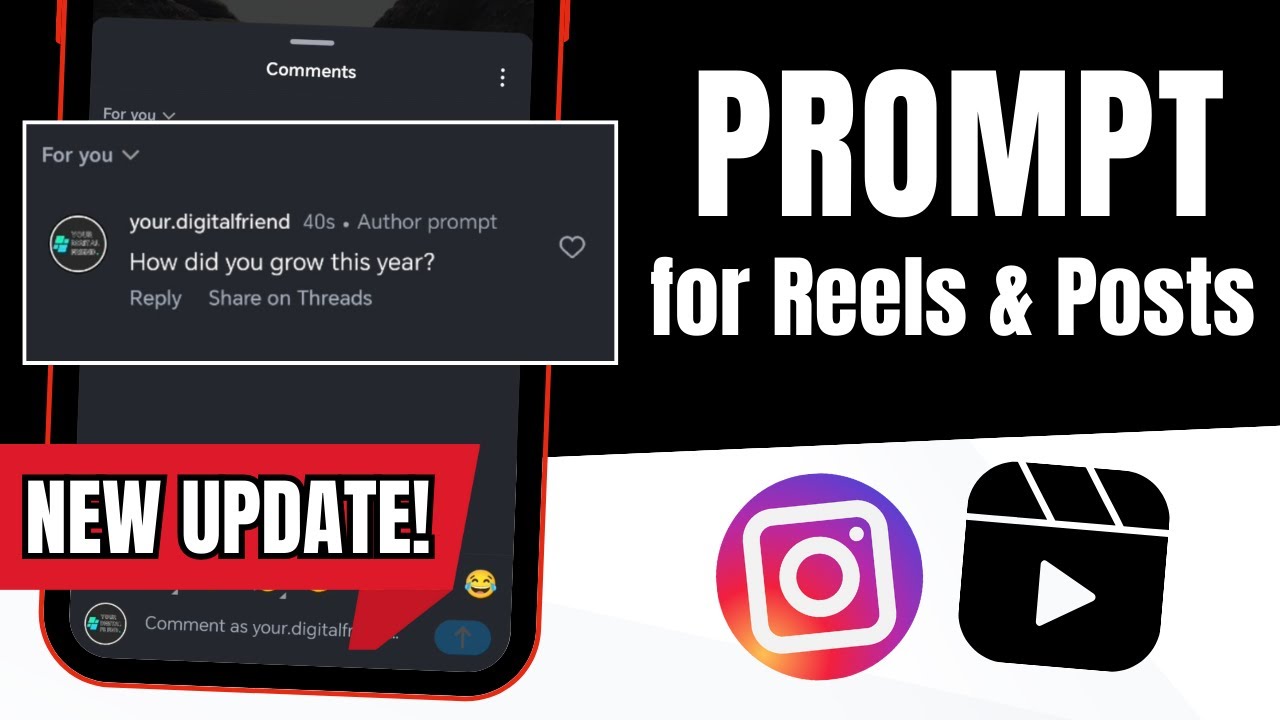 How to Add Prompts to Reels and Posts on Instagram (New Feature!!!)