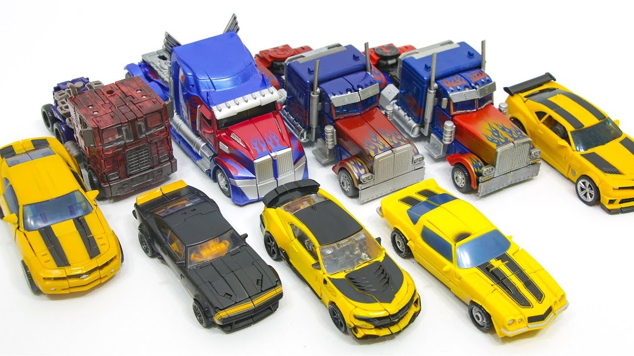 Transformers Movie Voyager Class Optimus Prime Deluxe Class Bumblebee 9 Vehicle Truck Car Robot Toys