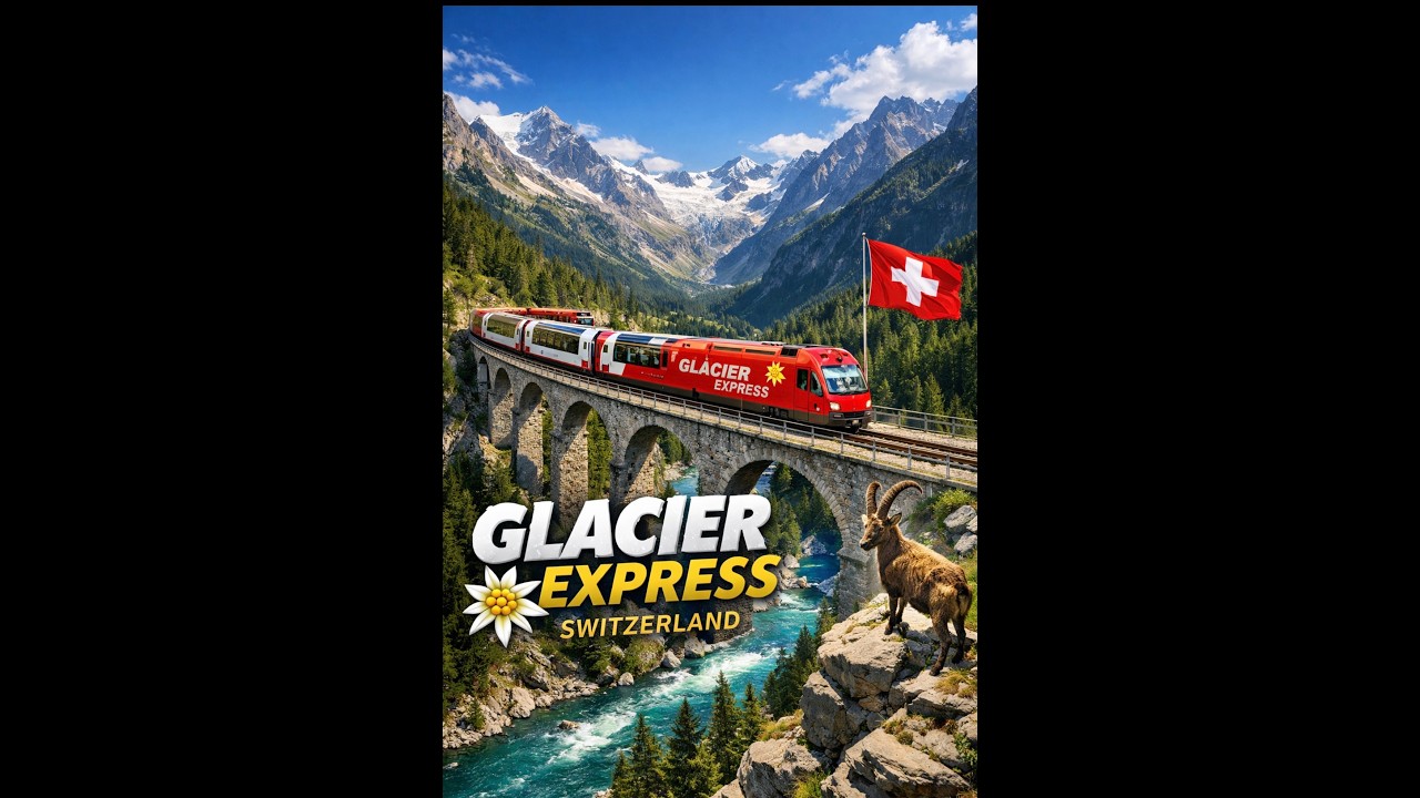 🇨🇭isviçre'de Dünyanın En Yavaş Express'i!Masalsı manzaralar🇨🇭