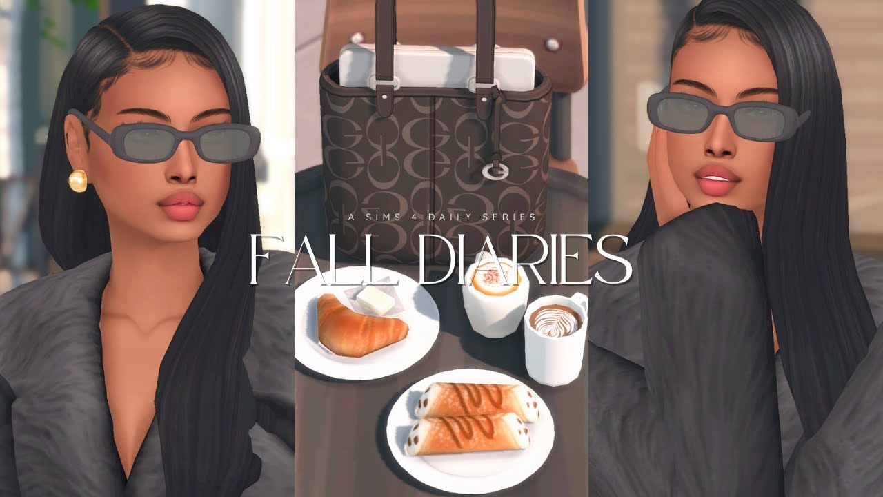 fall diaries: happy fall + cafe in soho | vlog #1 | sims 4 vlog
