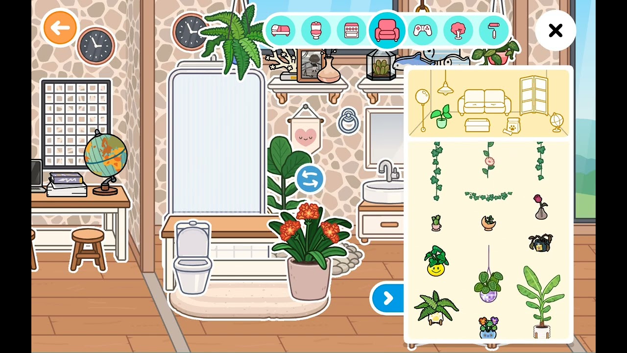 Making a bathroom in toca boca