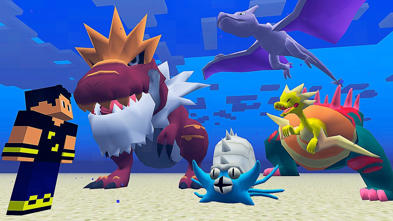 Como Pegar Todos Pok&eacute;mon F&oacute;sseis do Minecraft Pixelmon