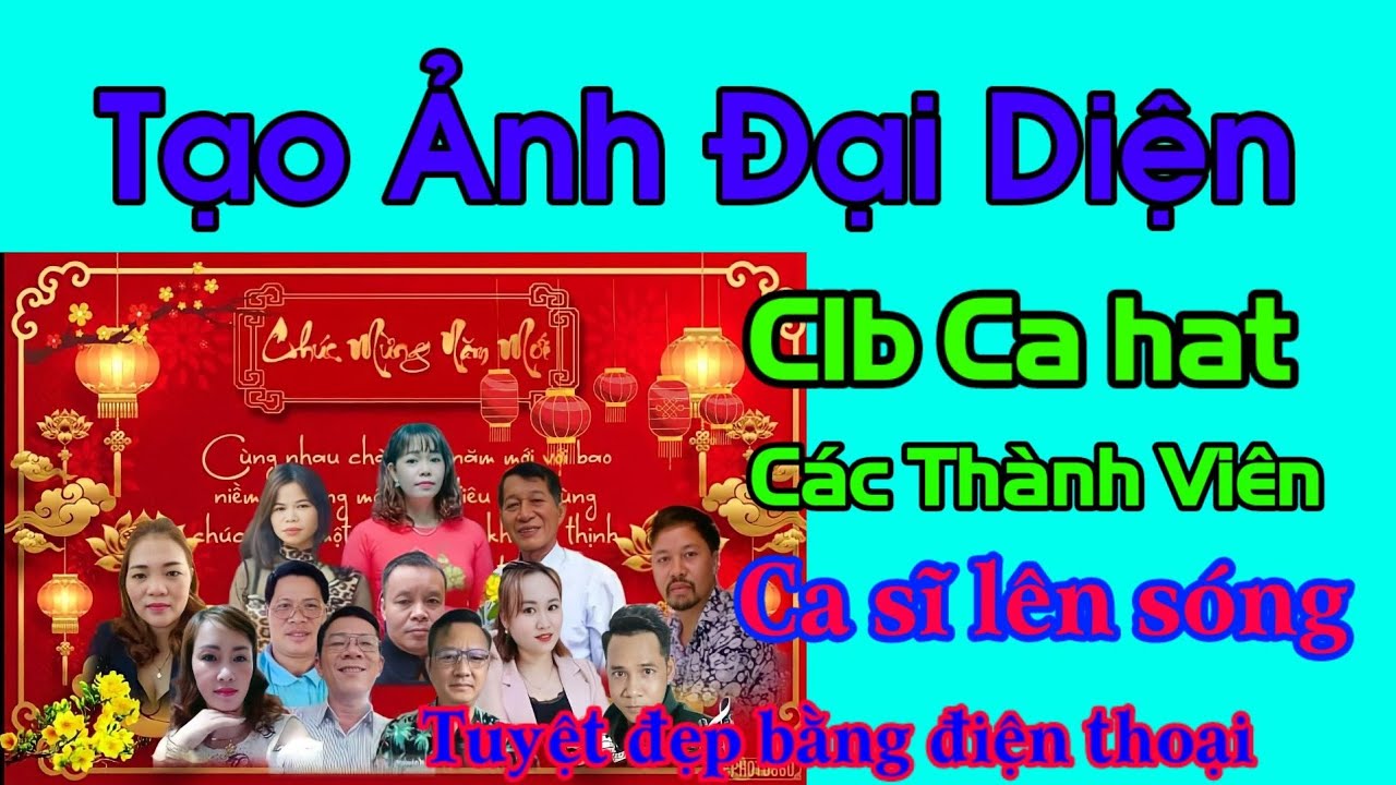 Cách làm phông ảnh câu lạc bộ cả hát, ảnh giới thiệu ca sĩ trên Facbook
