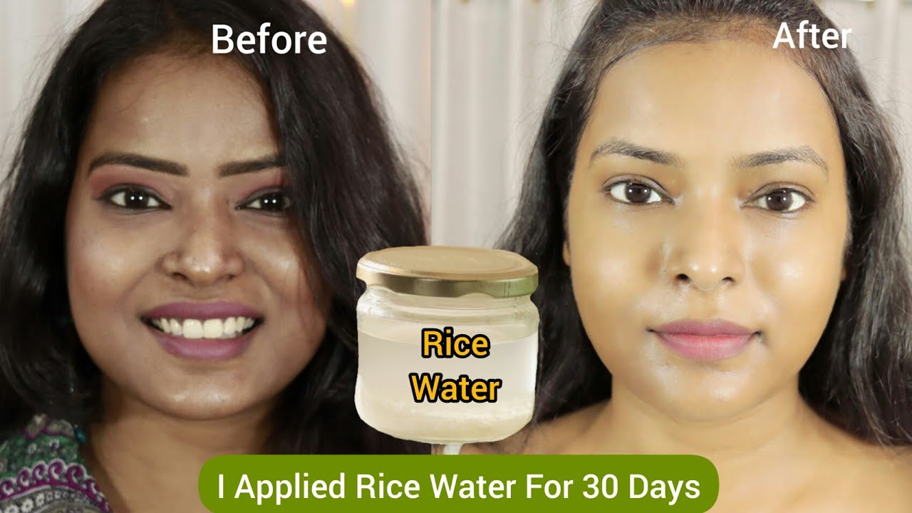 OMG I used Only Rice Water For 30 Days This Happened |Rice Water For Face Before After |Shinny Roops