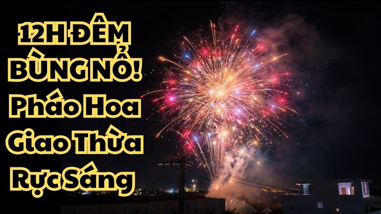#15 12H ĐÊM BÙNG NỔ! Pháo Hoa Giao Thừa Rực Sáng Phú Yên