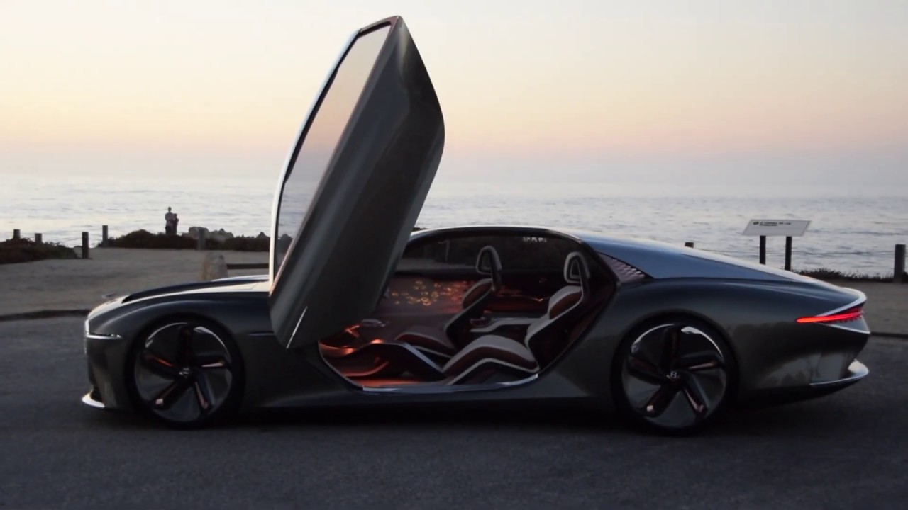 Car Week 2019 - Bentley EXP 100 GT on 17 Mile Drive for Press