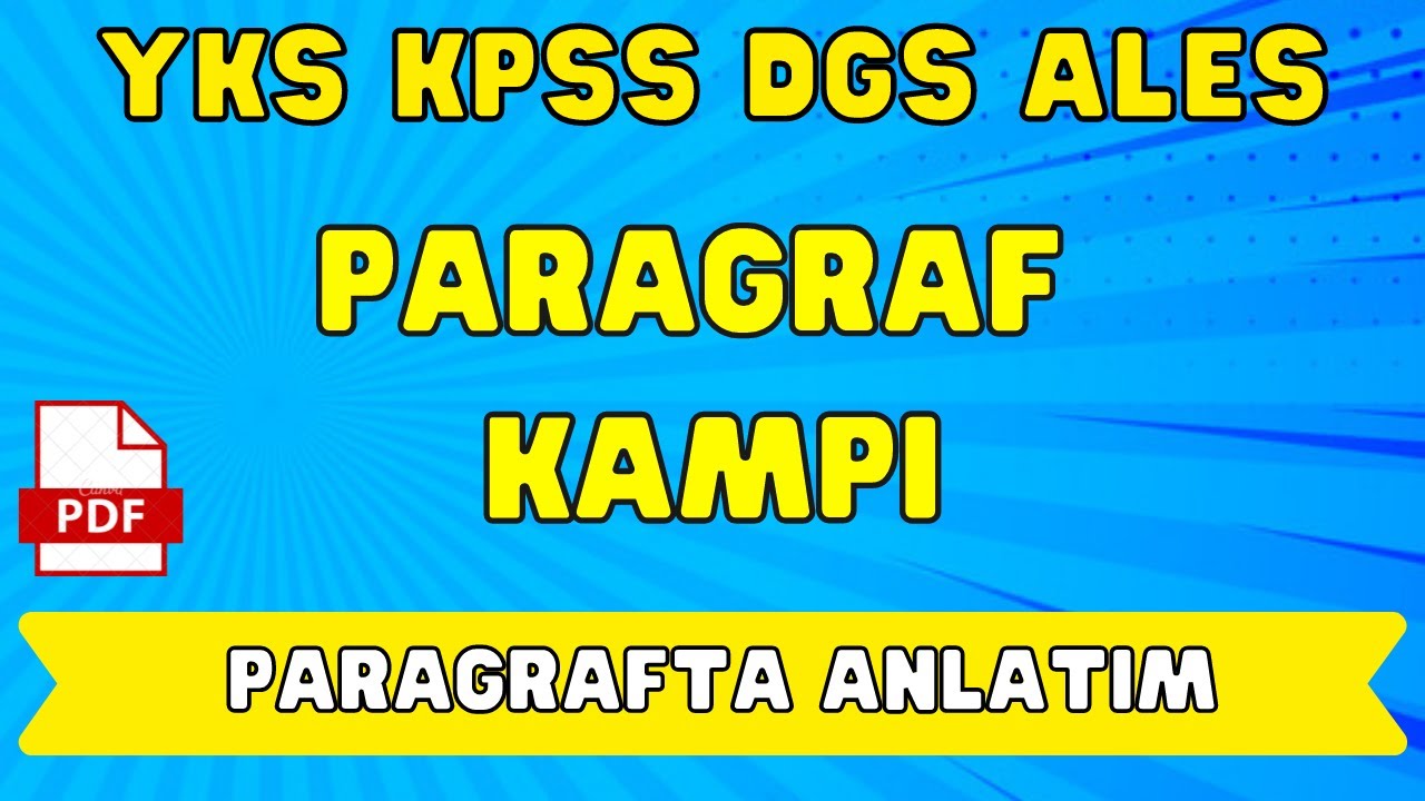 Paragraf Kampı | Paragrafta Anlatım / Anlatım Biçimleri / Düşünceyi Geliştirme Yolları | Kutlu Hoca