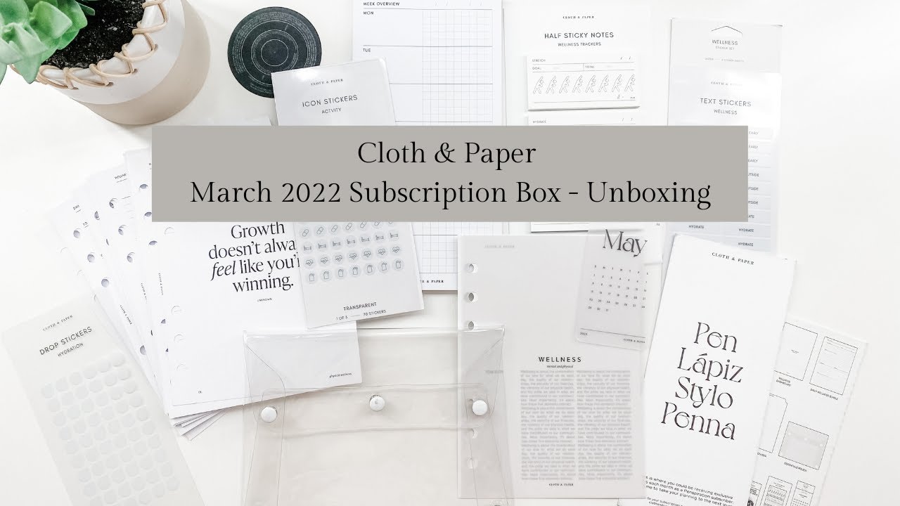 Cloth & Paper Subscription Box - Unboxing | Cloth and Paper March 2022 Sub Box