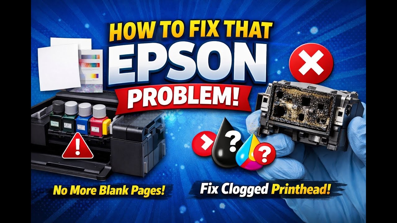 После очистки питания и очистки печатающей головки принтер Epson перестал печатать. Проблема решена.