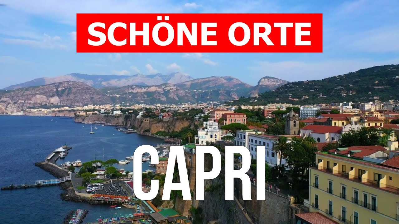 Reise nach Capri, Italien | Strände, Meer, Tourismus | Drohne 4k Video | Insel Capri schöne Orte