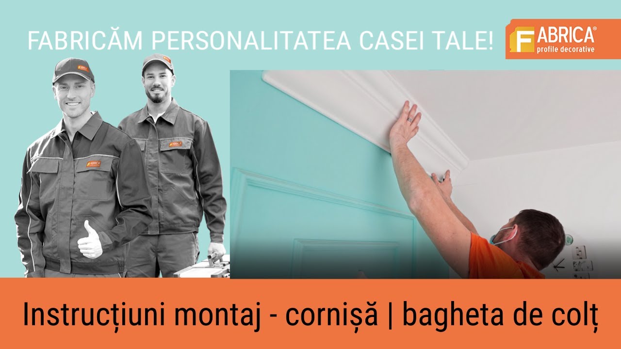 Cum se monteaza cornisa | bagheta de colt