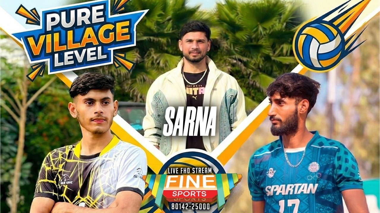 QTR, SEMI & FINAL || SARNA || VOLLEYBALL TOURNAMENT LIVE || @FineSportsLive