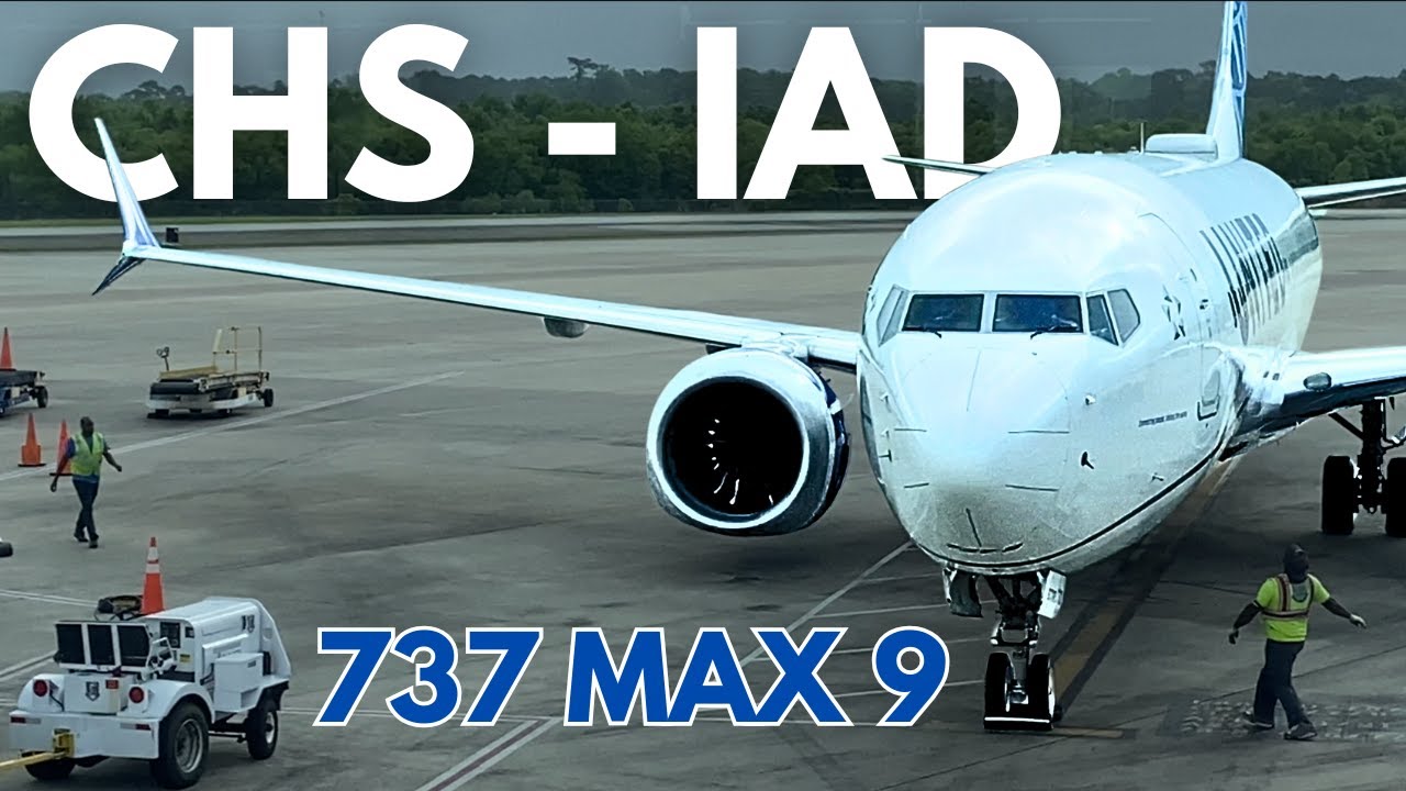 Flying United's Boeing 737 MAX 9! | Charleston to Washington | Trip Report