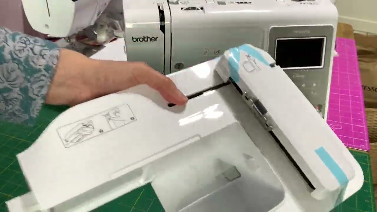 Opening the Brother M330E & M340ED Embroidery Machines