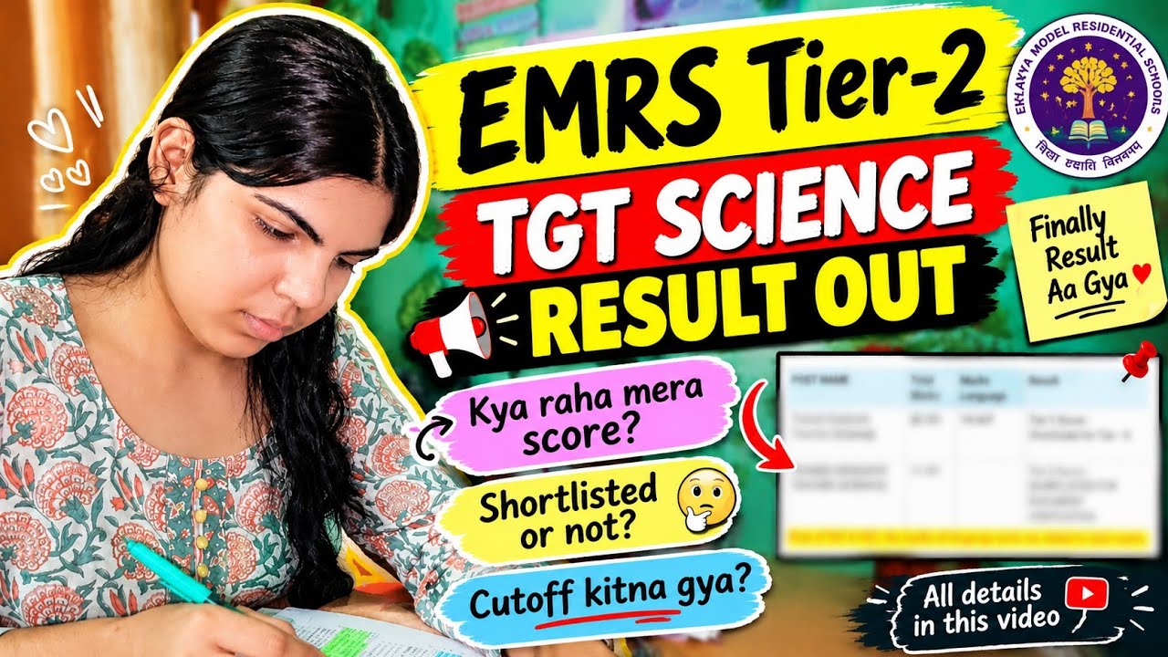 EMRS Tier-2 TGT Science Result Out 🔥 | My Score? Shortlisted or Not?🤔 | Cutoff Analysis 