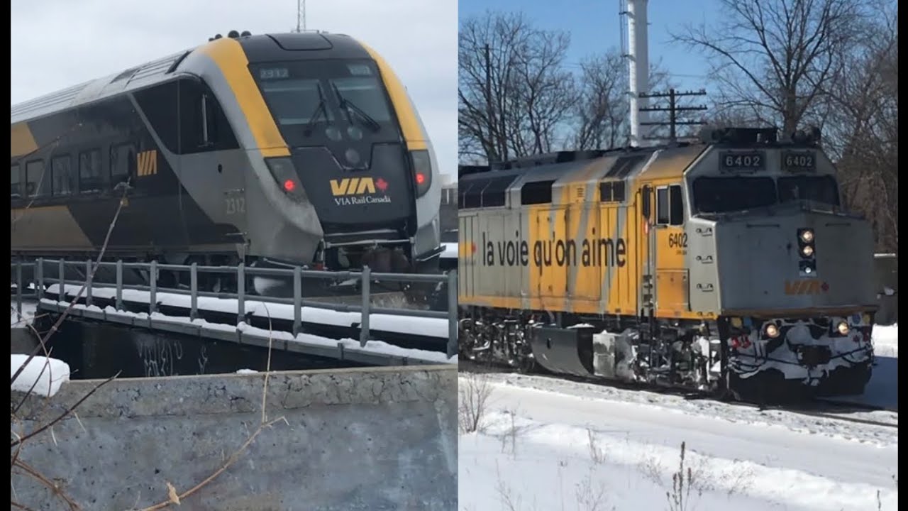 VIA Rail Canada Rail Fanning Compilation (Southern Ontario) 