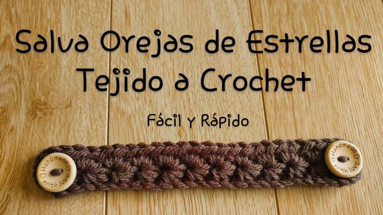 🌠 Paso a Paso Salva Orejas de Estrellas Tejido a Crochet 🌠