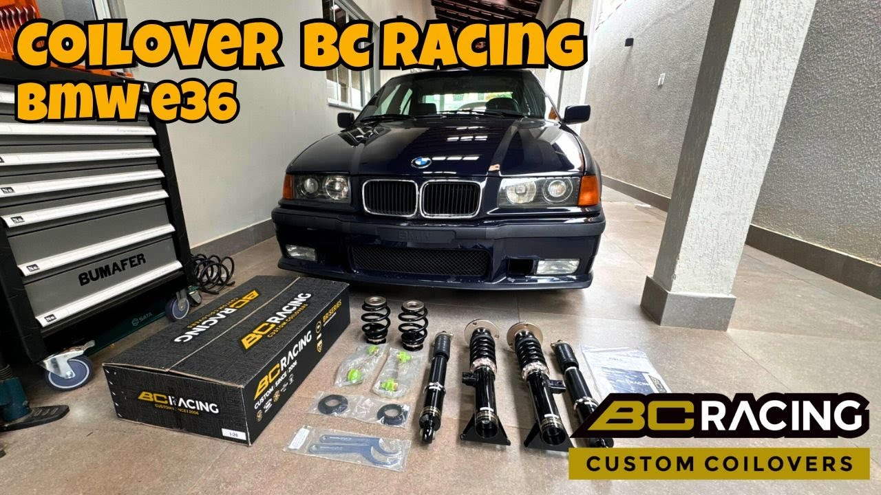 Intalando Coilover BC Racing na minha BMW E36! Tutorial completo.