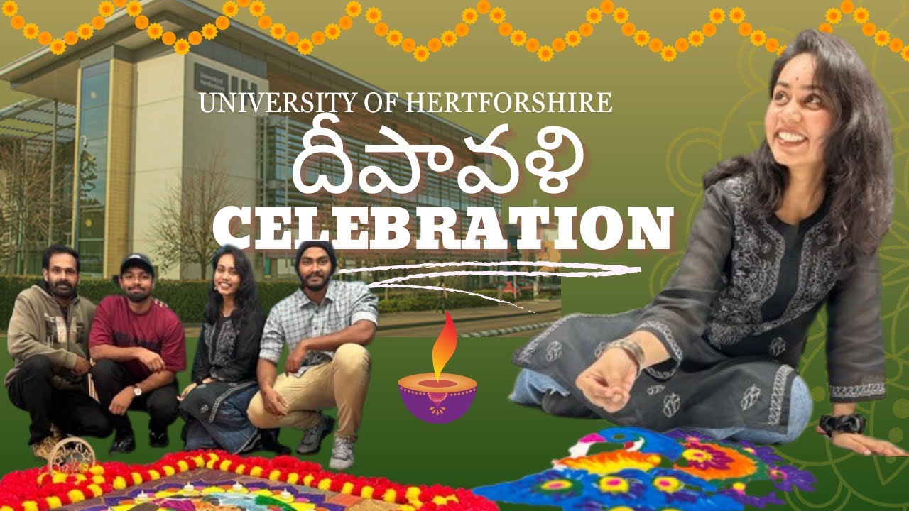 Diwali Sandhadi 💃🏻🪔| University of Hertfordshire | Festival | Cheguri Vlogs