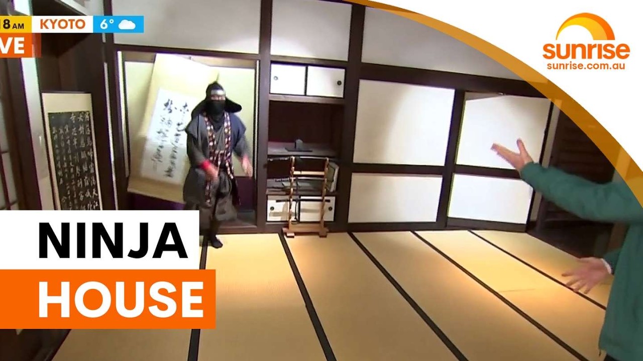 Inside Kyoto's Toei Studio Park ninja house | Sunrise