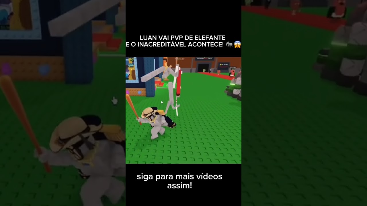 Luan vai pvp com elefante de morango é perde😱👇🏻!!! 