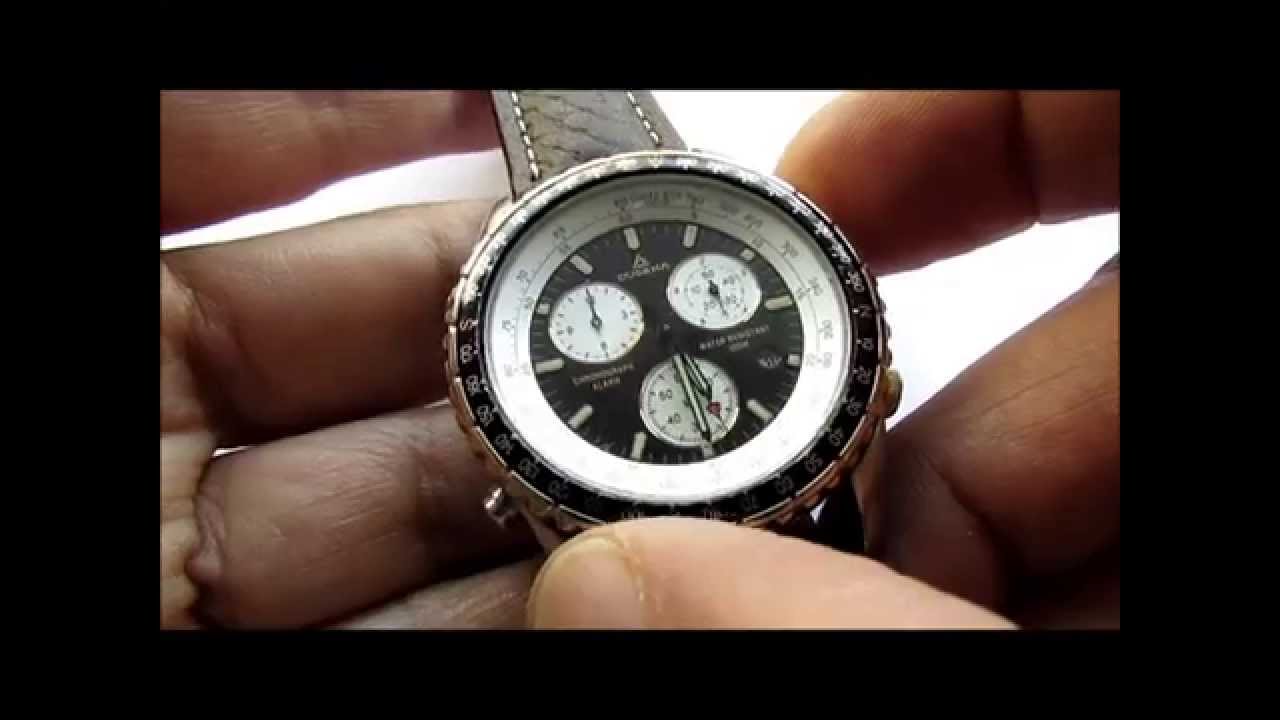 Dugena Chronograph Alarm  Wrist Watch