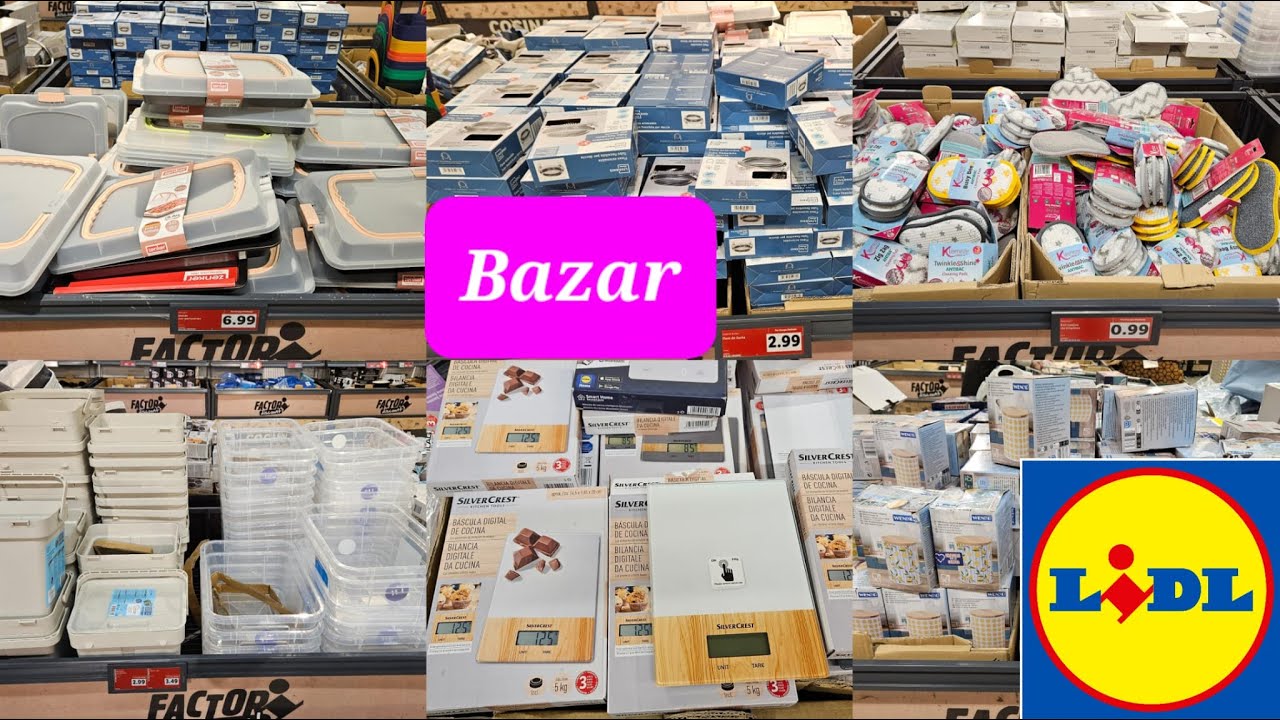Lidl BAZAR Novedades 1€ 2€ 3€ Electrodomésticos Factori CHOLLOS para Cocina y Casa Cuidado personal
