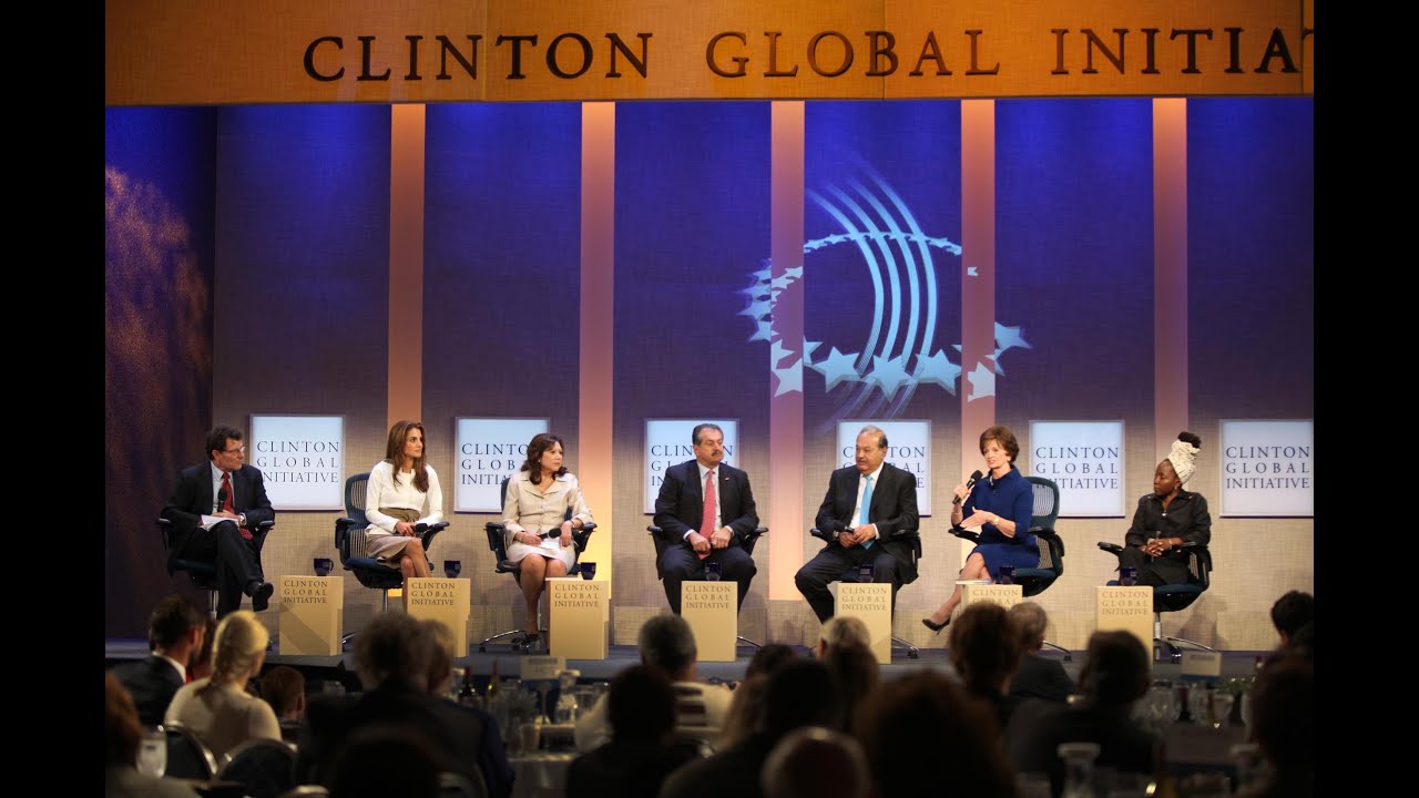 Queen Rania speaks in Clinton Global Initiative Panel